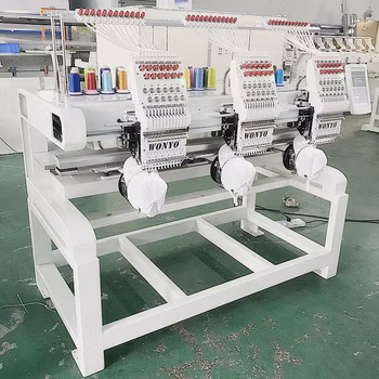 중국 공장 사용자 정의 로고 산업 3 맨 위 컴퓨터 자수 기계