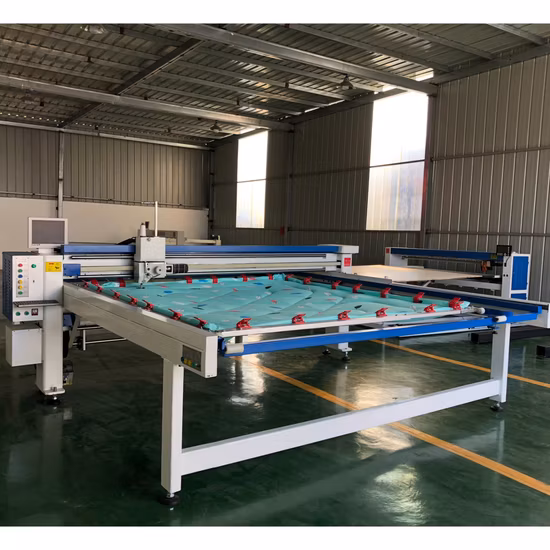 자동 전산화된 단일 다중 바늘 셔틀 직물 바느질 누비질 기계